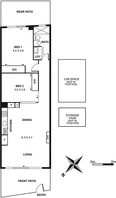 Floorplan of Homely apartment listing, 113/163 Fitzroy Street, St Kilda VIC 3182