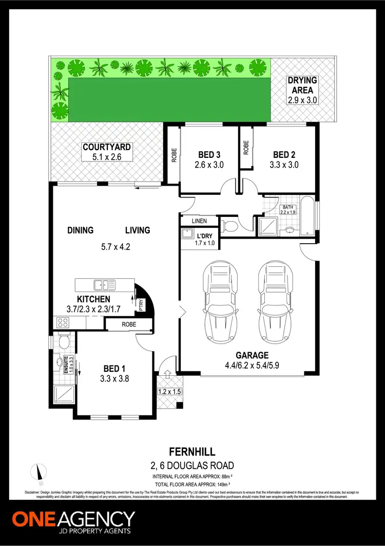 Floorplan of Homely villa listing, 2/6 Douglas Road, Fernhill NSW 2519