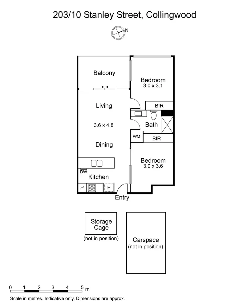 Floorplan of Homely apartment listing, 203/10 Stanley Street, Collingwood VIC 3066