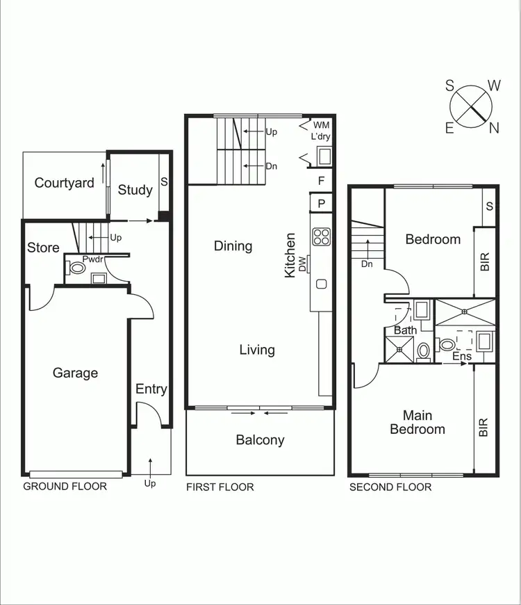 Floorplan of Homely townhouse listing, 2/7 Inverleith Court, St Kilda VIC 3182