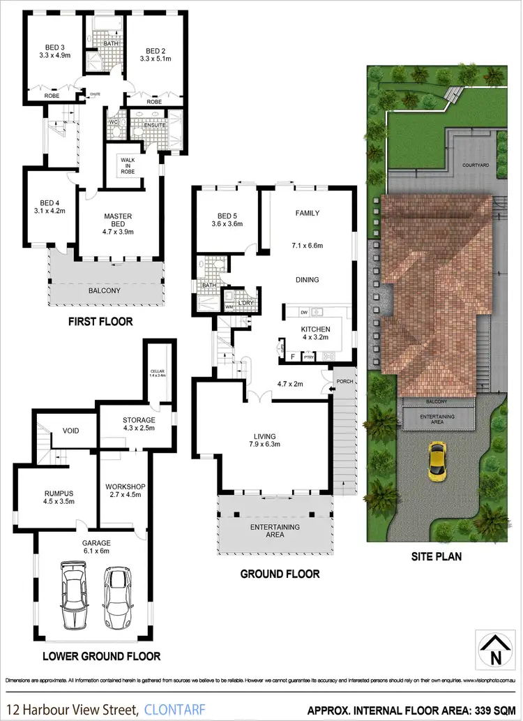 Floorplan of Homely house listing, 12 Harbour View Street, Clontarf NSW 2093