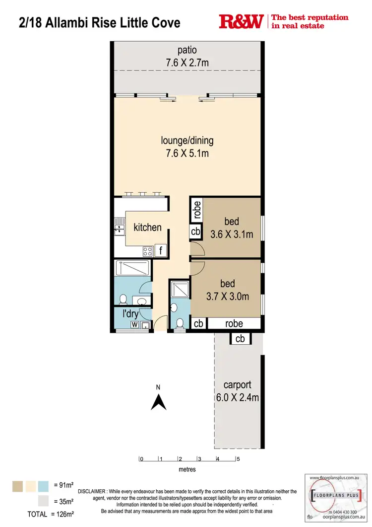 Floorplan of Homely apartment listing, Kalang 2/18 Allambi Rise, Noosa Heads QLD 4567