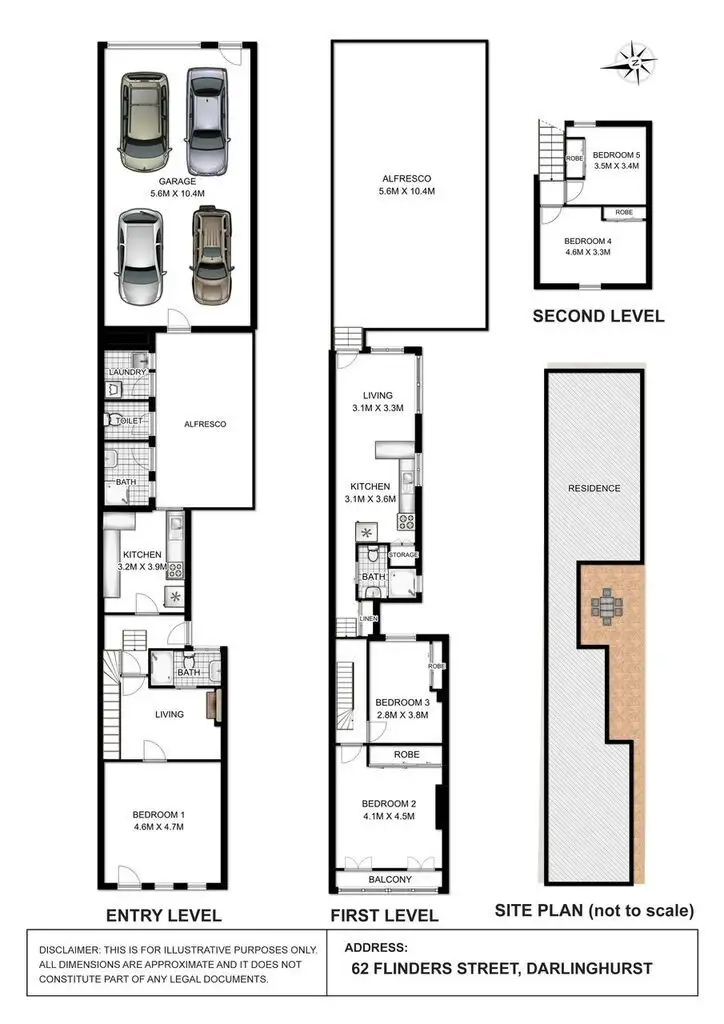 Floorplan of Homely house listing, 62 Flinders Street, Darlinghurst NSW 2010