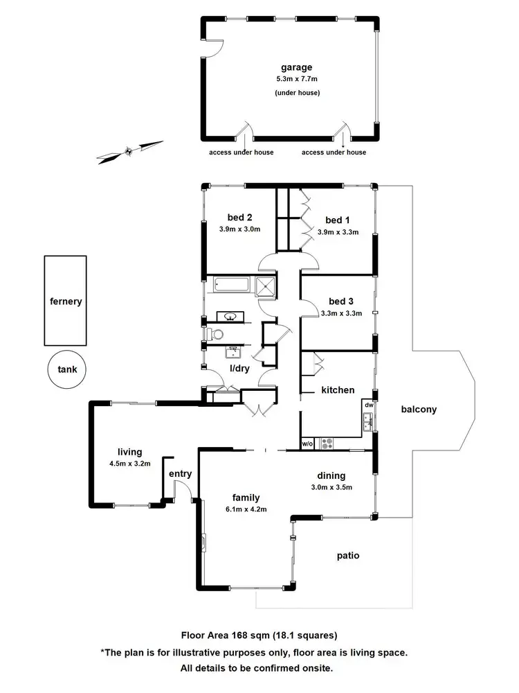 Floorplan of Homely house listing, 1 Greenslopes Road, The Patch VIC 3792