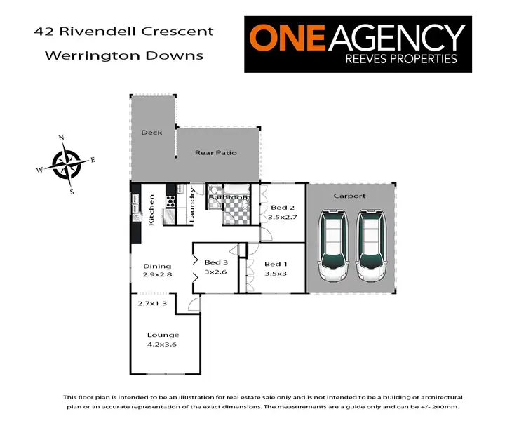 Floorplan of Homely house listing, 42 Rivendell Crescent, Werrington Downs NSW 2747