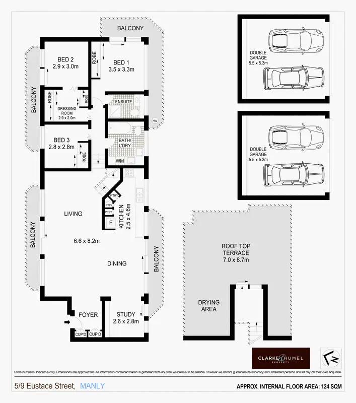 Floorplan of Homely apartment listing, 5/9 Eustace Street, Manly NSW 2095