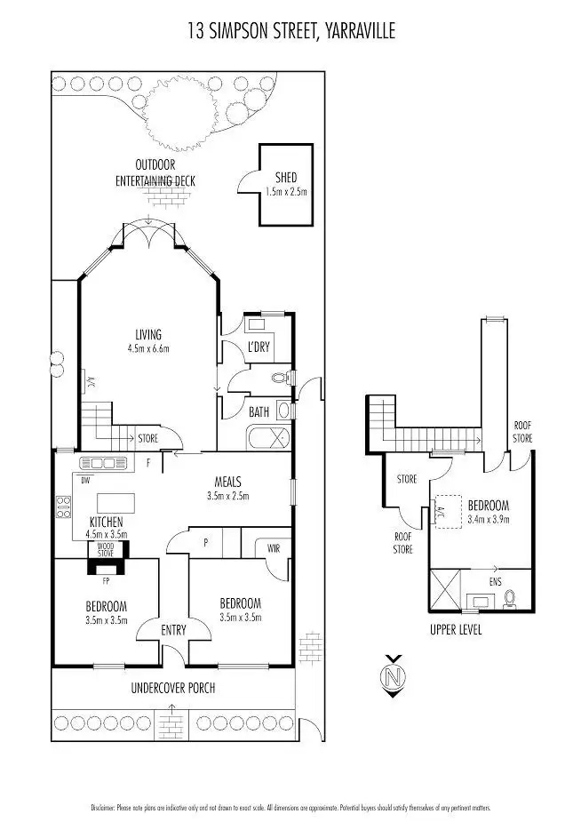 Floorplan of Homely house listing, 13 Simpson Street, Yarraville VIC 3013