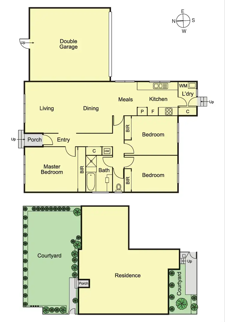 Floorplan of Homely villa listing, 1/66 McKinnon Road, Mckinnon VIC 3204