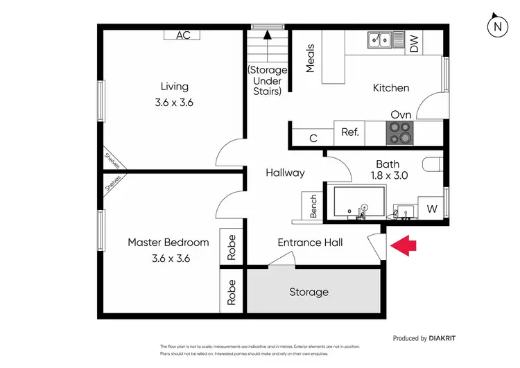 Floorplan of Homely apartment listing, 9/23-25 Rose Street, Armadale VIC 3143
