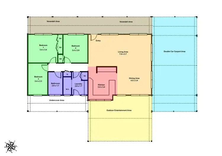 Floorplan of Homely rural property listing, 305 Post Office Road, Ross Creek VIC 3351