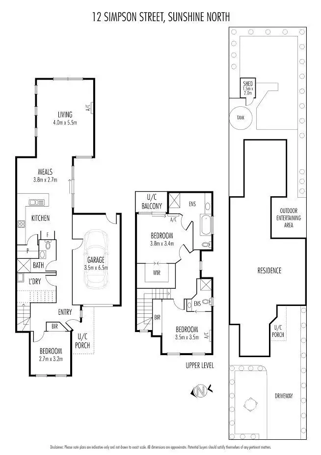 Floorplan of Homely house listing, 12 Simpson Street, Sunshine North VIC 3020