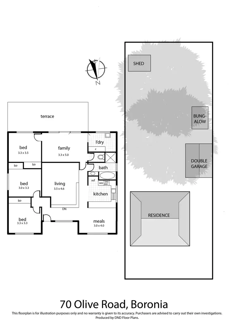 Floorplan of Homely house listing, 70 Olive Grove, Boronia VIC 3155