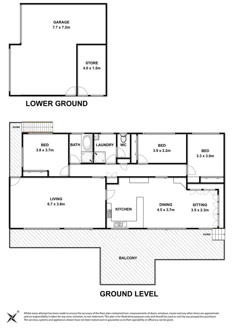 Floorplan of Homely house listing, 27 Northcote Road, Ocean Grove VIC 3226