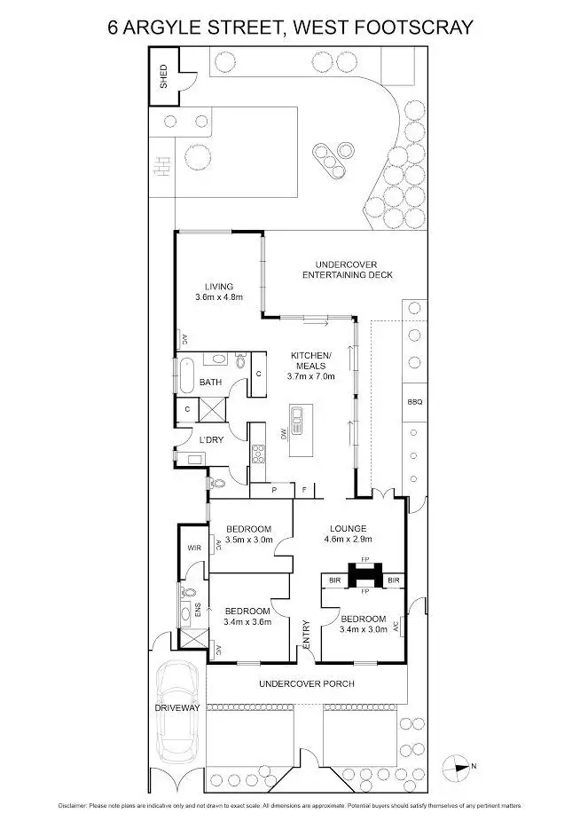 Floorplan of Homely house listing, 6 Argyle Street, West Footscray VIC 3012