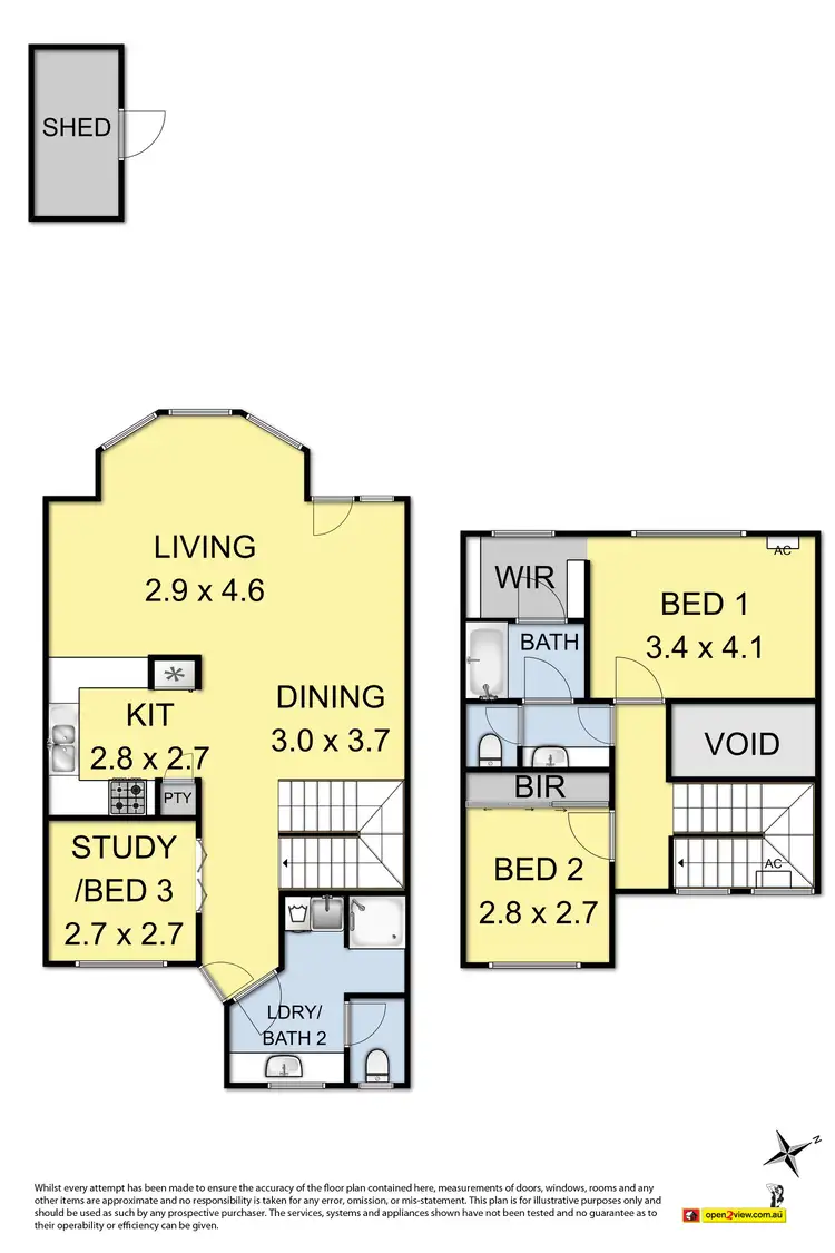 Floorplan of Homely townhouse listing, 12/39 Warrs Road, Maribyrnong VIC 3032
