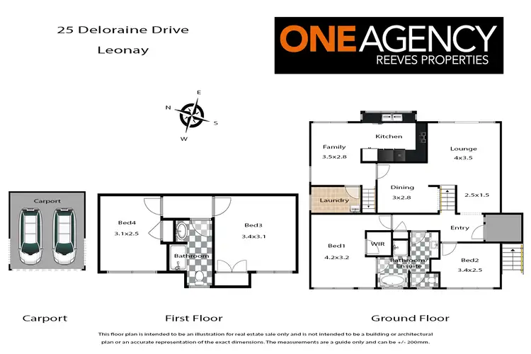 Floorplan of Homely house listing, 25 Deloraine Drive, Leonay NSW 2750