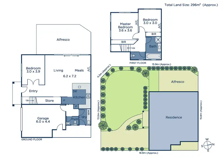 Floorplan of Homely townhouse listing, 53 Peter Street, Box Hill North VIC 3129