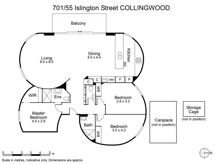 Floorplan of Homely apartment listing, 701/55 Islington Street, Collingwood VIC 3066