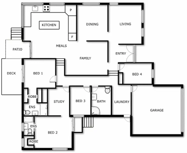 Floorplan of Homely house listing, 7 Taplin Place, Isaacs ACT 2607