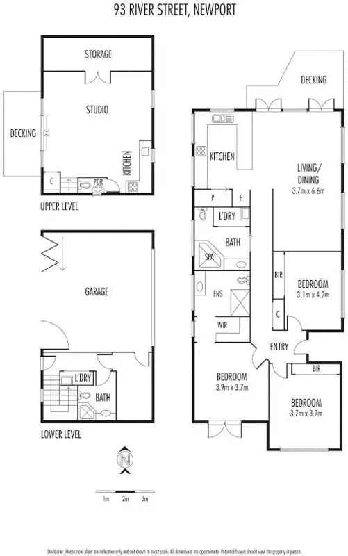 Floorplan of Homely house listing, 93 River Street, Newport VIC 3015