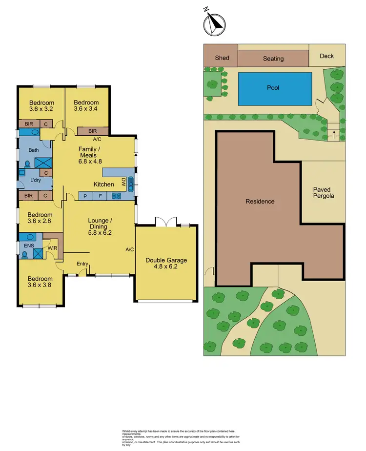Floorplan of Homely house listing, 46 Veronica Crescent, Mill Park VIC 3082