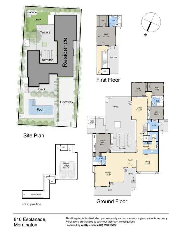 Floorplan of Homely house listing, 840 Esplanade, Mornington VIC 3931