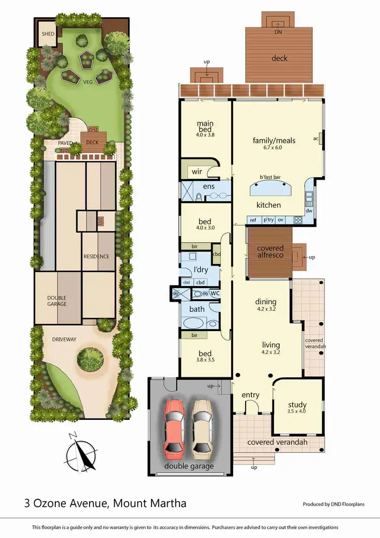 Floorplan of Homely house listing, 3 Ozone Avenue, Mount Martha VIC 3934