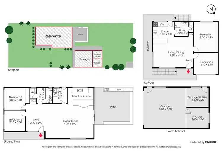 Floorplan of Homely house listing, 41 Brian Street, Safety Beach VIC 3936