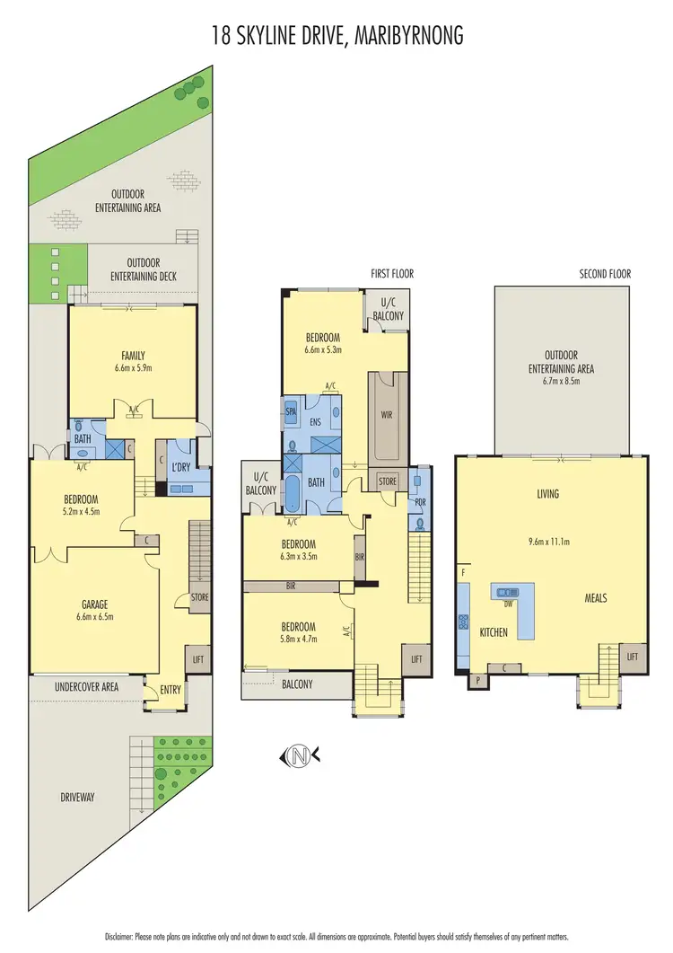 Floorplan of Homely house listing, 18 Skyline Drive, Maribyrnong VIC 3032