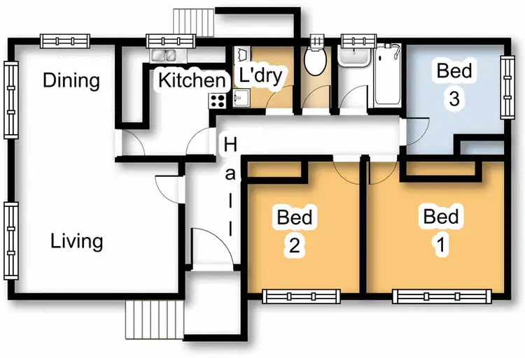 Floorplan of Homely house listing, 125 Lowanna Street, Braddon ACT 2612