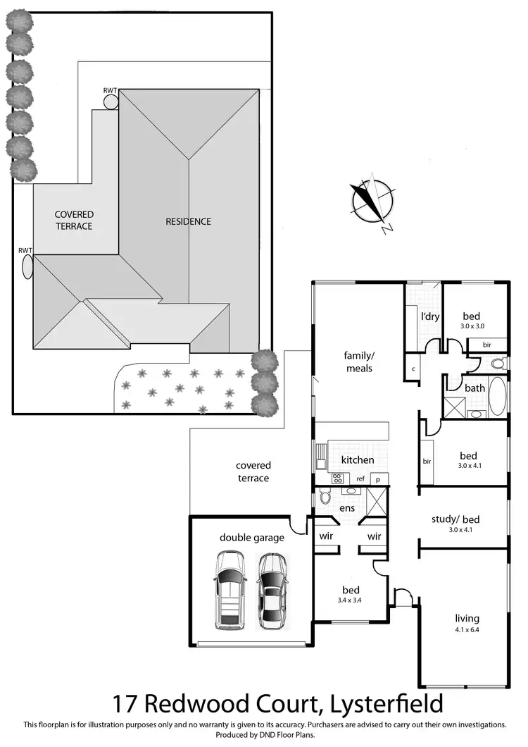 Floorplan of Homely house listing, 17 Redwood Court, Lysterfield VIC 3156
