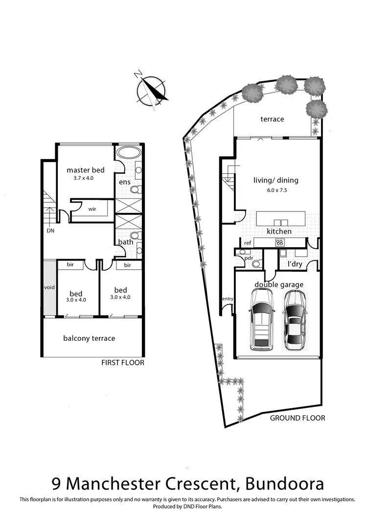Floorplan of Homely house listing, 9 Manchester Crescent, Bundoora VIC 3083