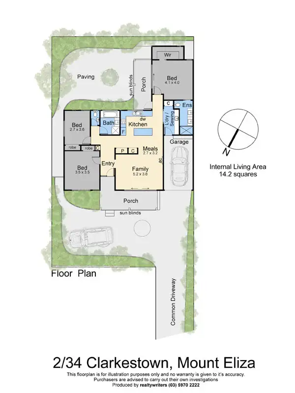 Floorplan of Homely unit listing, 2/34 Clarkestown Avenue, Mount Eliza VIC 3930