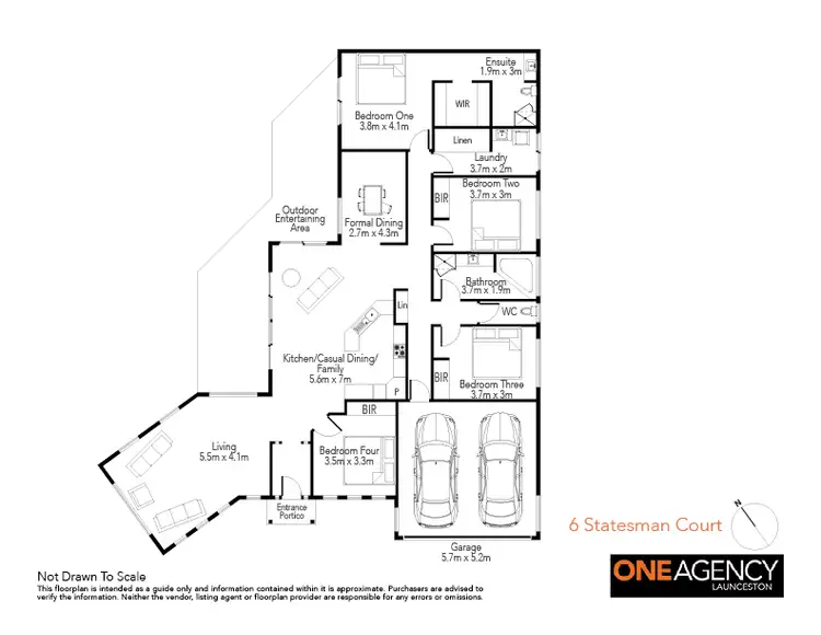 Floorplan of Homely house listing, 6 Statesman Place, Newnham TAS 7248