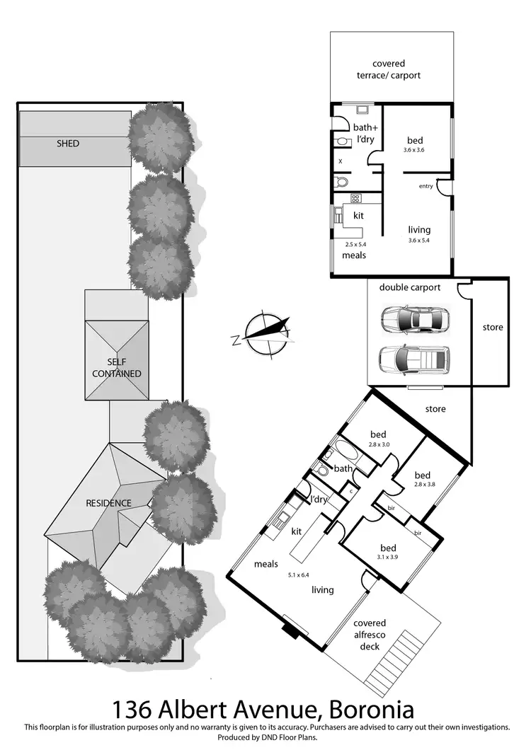 Floorplan of Homely house listing, 136 Albert Avenue, Boronia VIC 3155