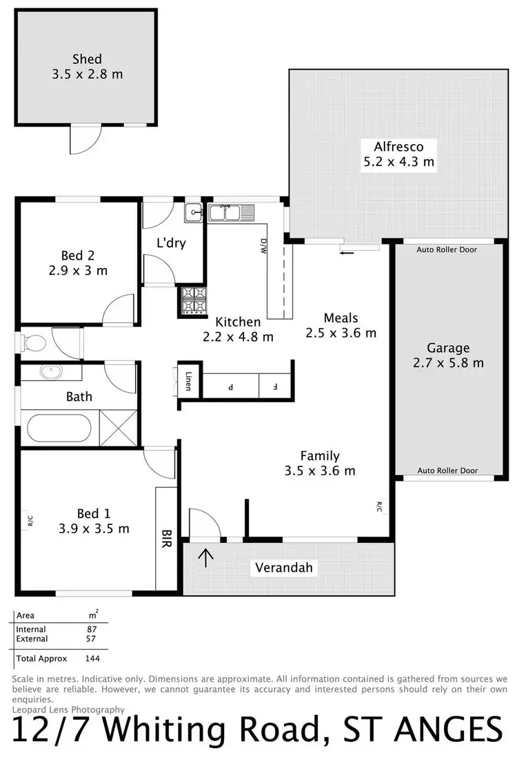 Floorplan of Homely unit listing, 12/7 Whiting Road, St Agnes SA 5097