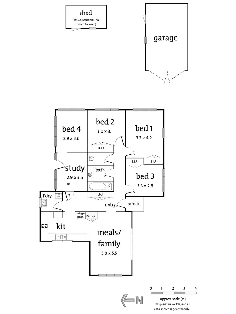 Floorplan of Homely house listing, 17 Kendall Street, Ringwood VIC 3134