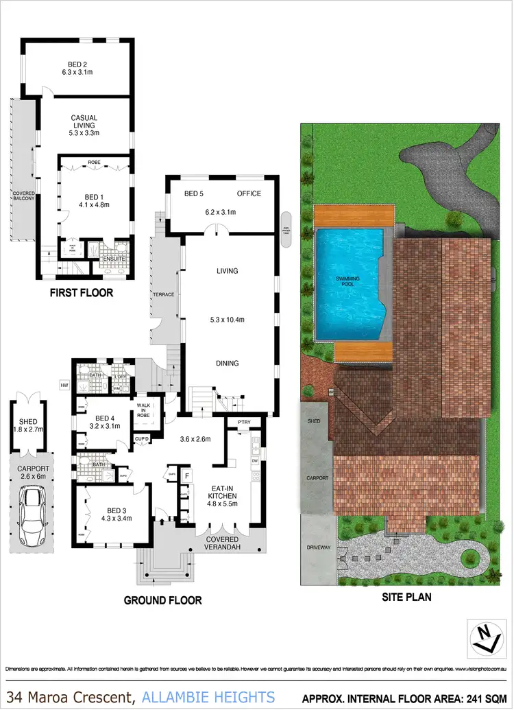 Floorplan of Homely house listing, 34 Maroa Crescent, Allambie Heights NSW 2100
