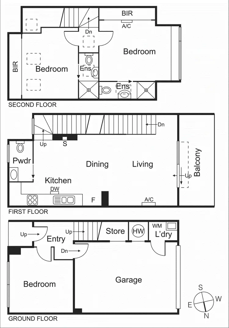 Floorplan of Homely townhouse listing, 2/300-302 Inkerman Street, St Kilda East VIC 3183