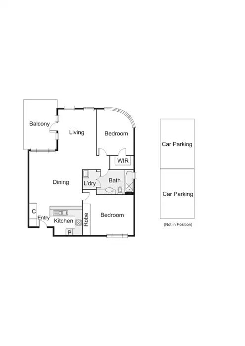 Floorplan of Homely apartment listing, 9/1 Graham Street, Port Melbourne VIC 3207