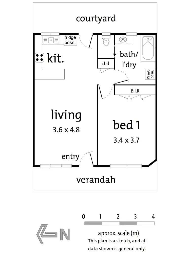 Floorplan of Homely unit listing, 2/8 Nicholson Street, Ringwood East VIC 3135