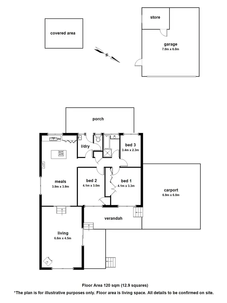 Floorplan of Homely house listing, 20 Dean Crescent, Launching Place VIC 3139