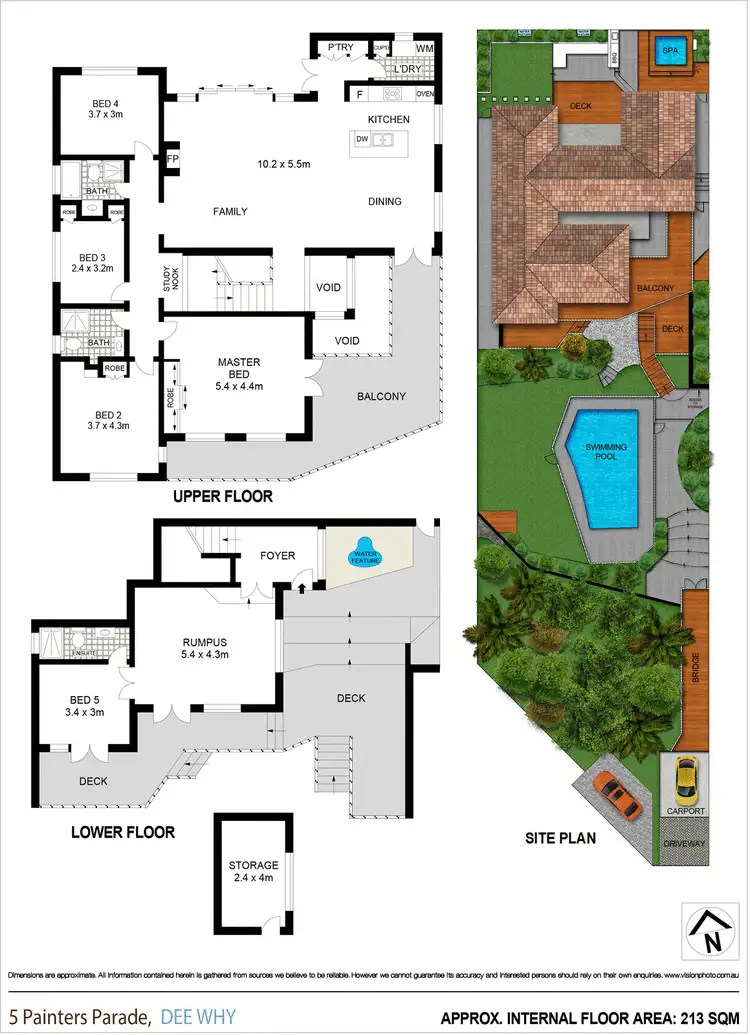 Floorplan of Homely house listing, 5 Painters Parade, Dee Why NSW 2099