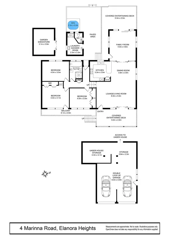 Floorplan of Homely house listing, 4 Marinna Road, Elanora Heights NSW 2101