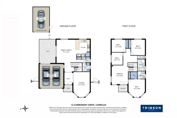 Floorplan of Homely house listing, 12 Cormorant Drive, Cairnlea VIC 3023