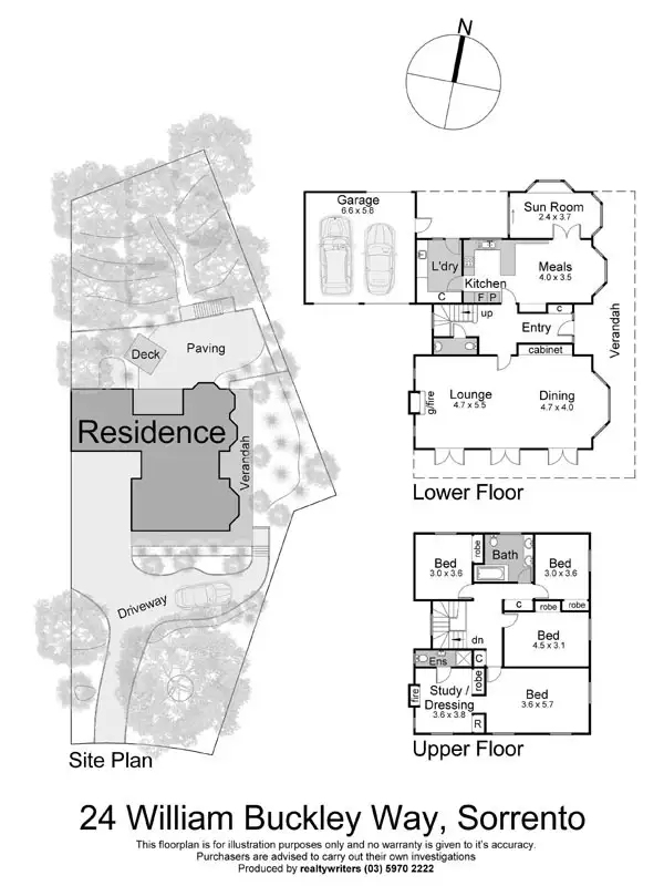 Floorplan of Homely house listing, 24 William Buckley Way, Sorrento VIC 3943