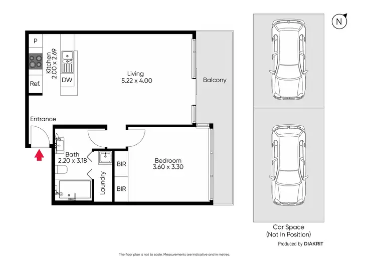 Floorplan of Homely apartment listing, 106G/93 Dow Street, Port Melbourne VIC 3207