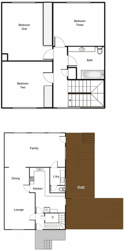 Floorplan of Homely semi-detached listing, 4 Madigan Street, Hackett ACT 2602