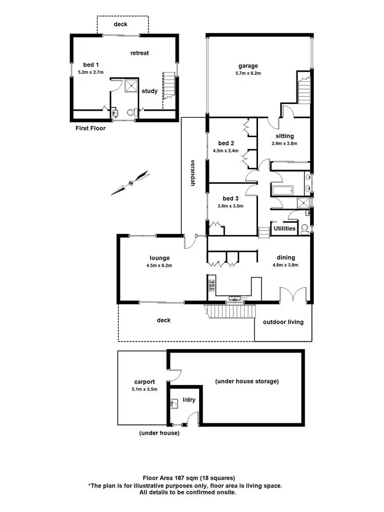 Floorplan of Homely house listing, 119 Monbulk Road, Kallista VIC 3791
