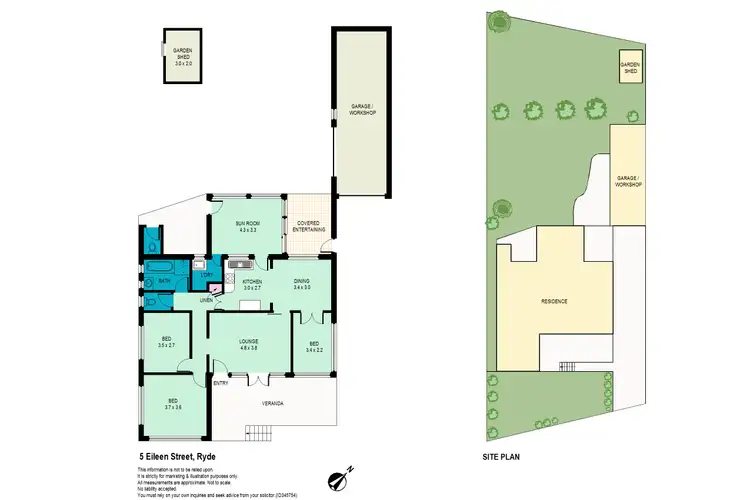 Floorplan of Homely house listing, 5 Eileen Street, Ryde NSW 2112